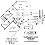 Nantahala Cottage Luxury Home Plan, First Floor| Garrell Associates