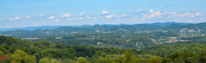Breathtaking view of Kingsport, Tennessee from The Summit at Preston Park
