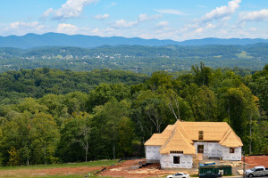 A home being built at The Summit at Preston Park in Kingsport, Tennessee